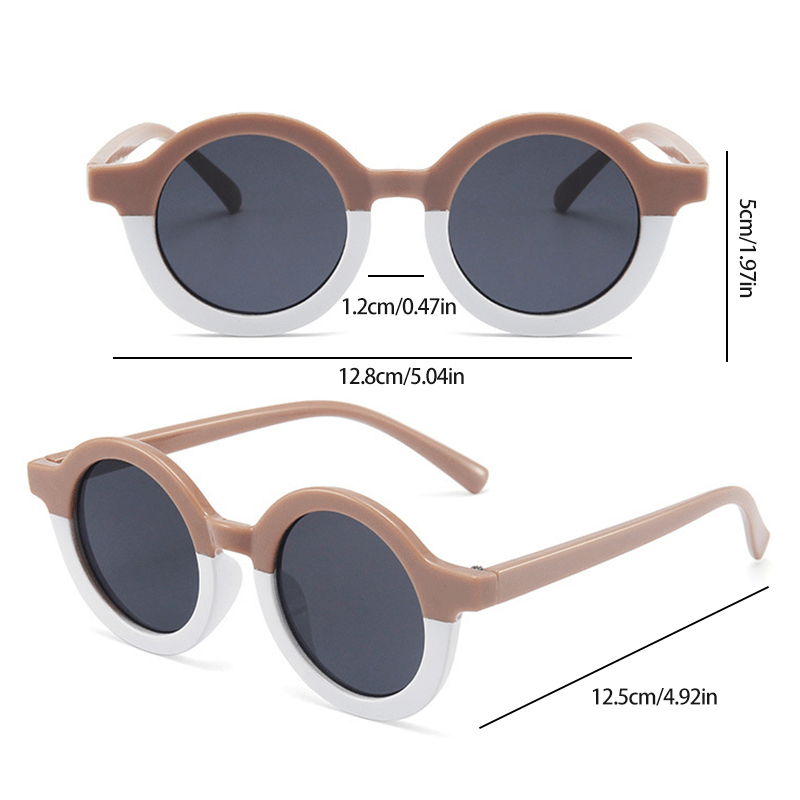 Round Sunglasses Men Women Kpop Block Glasses UV400