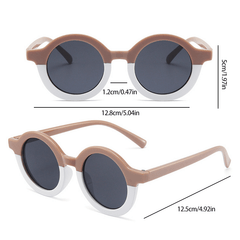 Round Sunglasses Men Women Kpop Block Glasses UV400