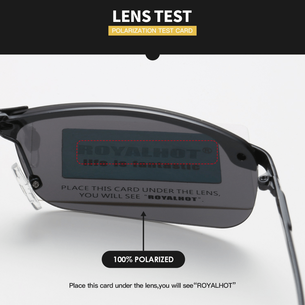 RoyalHot Men's Polarized Sunglasses Metal Frame Mixed Driving
