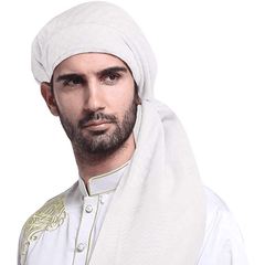 55Inch Men's Arab Shemagh Headscarf Muslim Keffiyeh Arabic Scarf