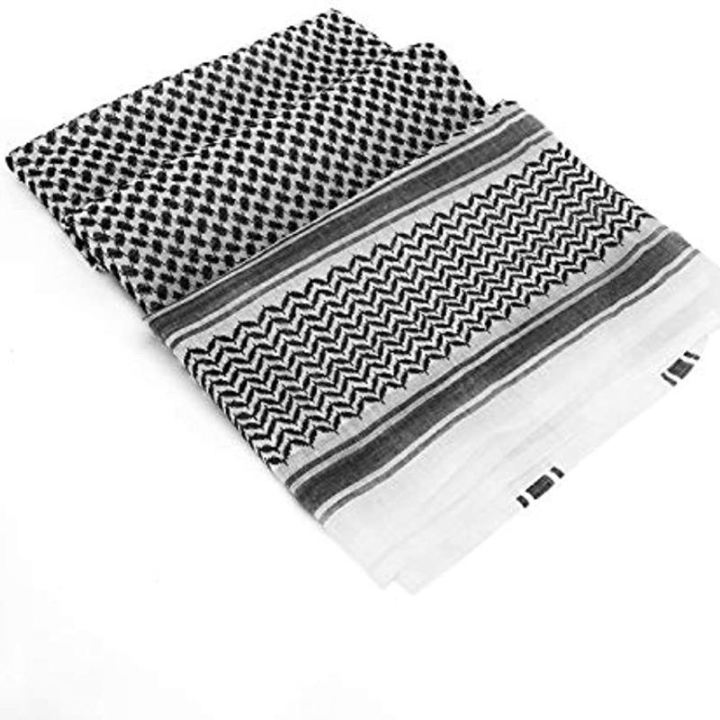 55Inch Men's Arab Shemagh Headscarf Muslim Keffiyeh Arabic Scarf