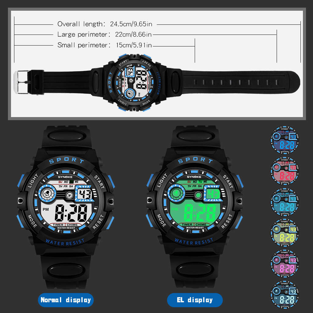 SYNOKE Student Electronic Watch Sports Waterproof Boy Watch