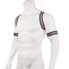 Body Chest Harness And Armbands Set For Men Cosplay