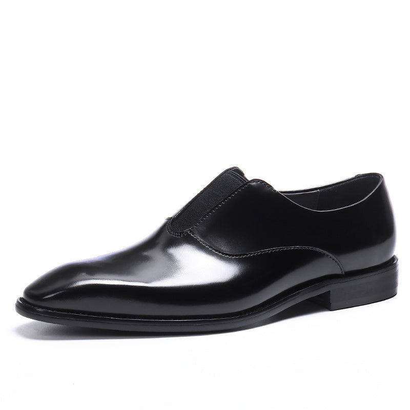 Men's Square Toe Slip On Formal Shoes Wear-resistant Non-Slip Smart Casual