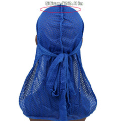Mesh Monochrome Pirate Hip Hop Cape Hat with Durag