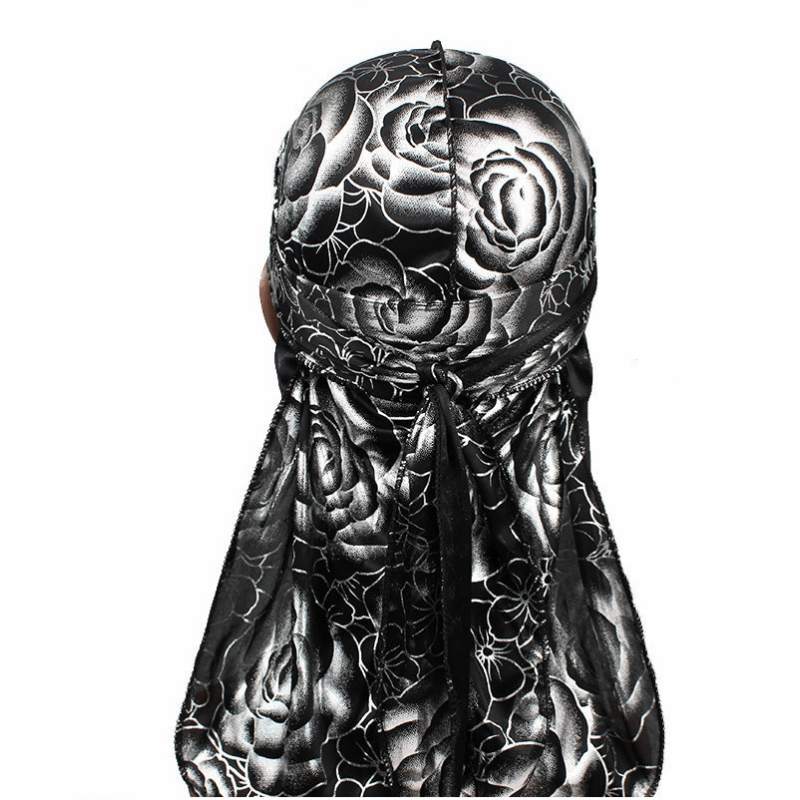 Rose Silk Pirate Hat Hip Hop Cape Hat For Men