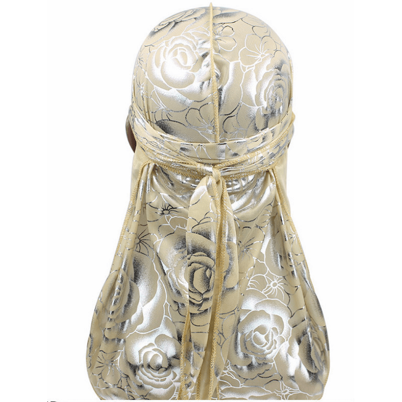 Rose Silk Pirate Hat Hip Hop Cape Hat For Men