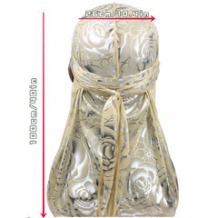 Rose Silk Pirate Hat Hip Hop Cape Hat For Men