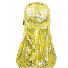 Rose Silk Pirate Hat Hip Hop Cape Hat For Men