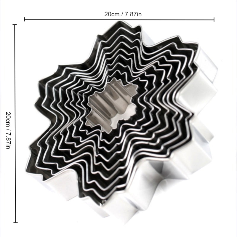 Snowflake Shape Stainless Steel Cookie Cutter for Magical Christmas Cookies