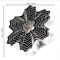 Snowflake Shape Stainless Steel Cookie Cutter for Magical Christmas Cookies