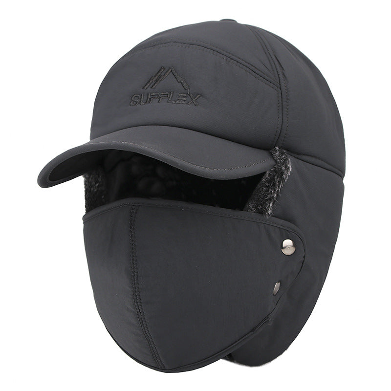 Winter Warm Windproof Thick Ski Cap Men's Ear Cover Soft Hot Cap