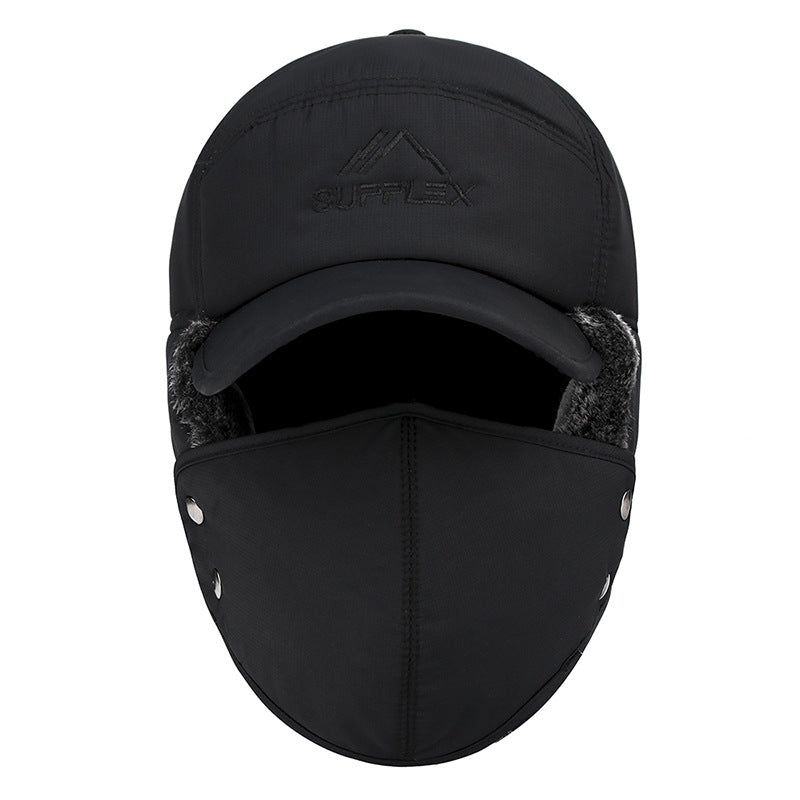 Winter Warm Windproof Thick Ski Cap Men's Ear Cover Soft Hot Cap