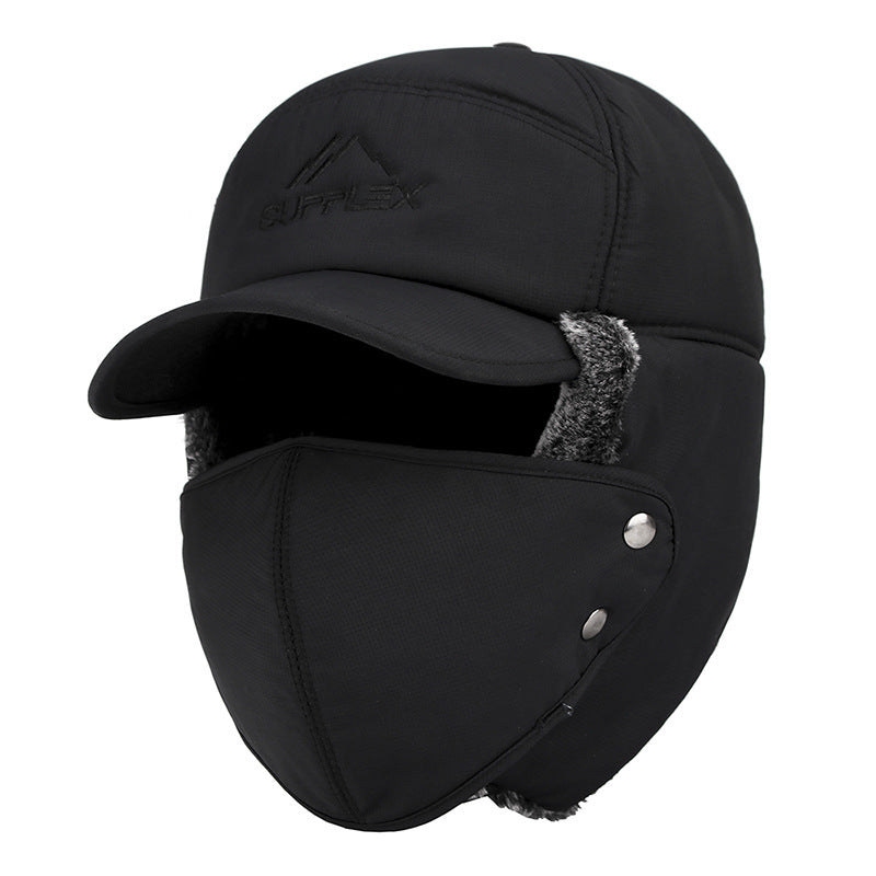 Winter Warm Windproof Thick Ski Cap Men's Ear Cover Soft Hot Cap