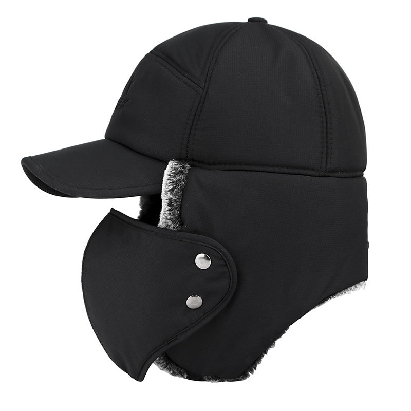 Winter Warm Windproof Thick Ski Cap Men's Ear Cover Soft Hot Cap