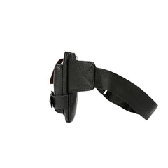 Men's PU Leather Waist Bag for Outdoor Travel and Hiking