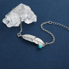 Ethnic Style Feather Anklet Female Leaf Anklet Foot Jewelry