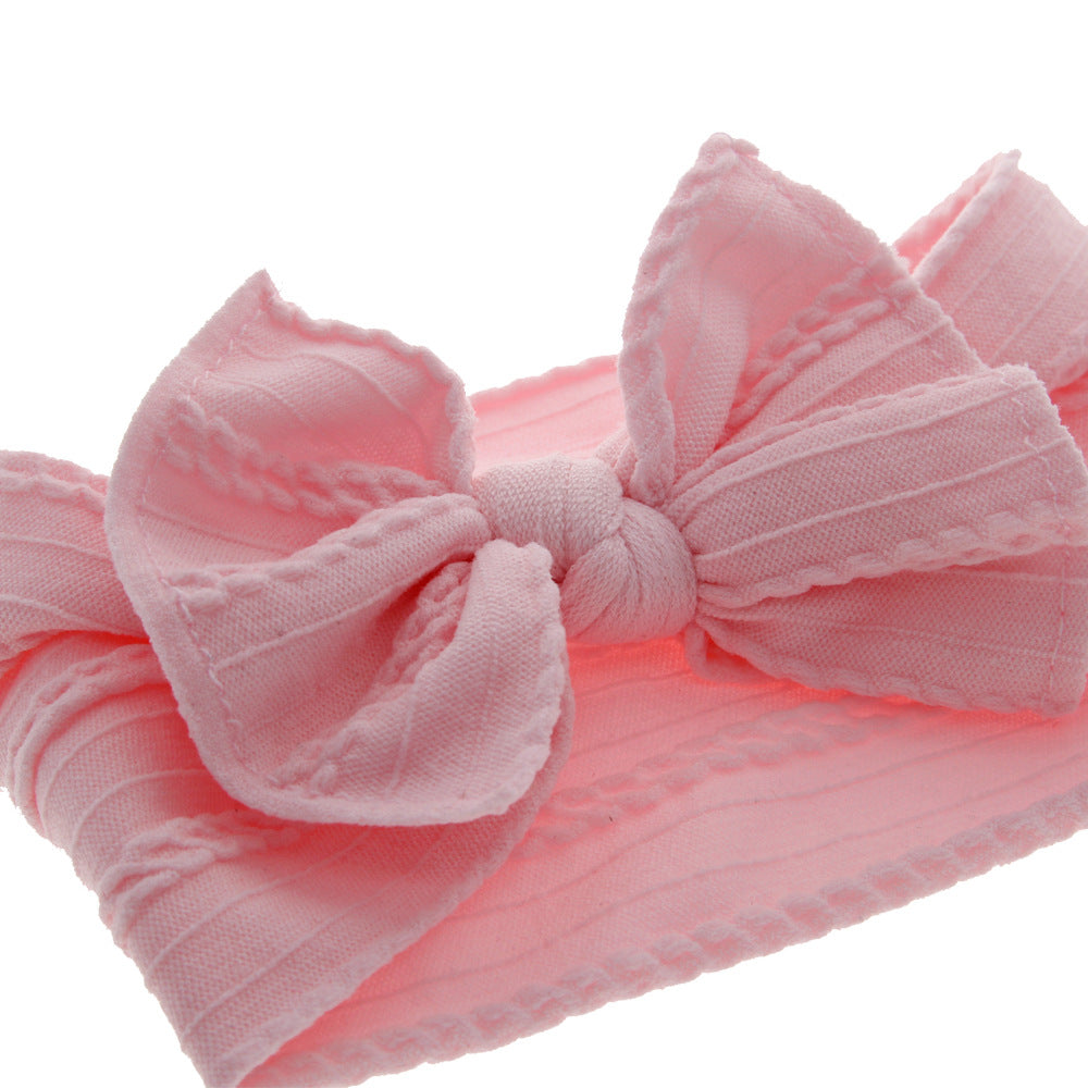 6pcs Soft Bowknot Headbands for Baby Girls