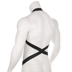 Men's Sleeveless Body Chest Harness Elastic Nylon Cosplay Costume