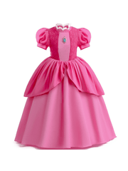 Princess Dress With Jewel Puff Sleeves