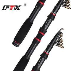 Telescopic Carbon Fiber Fishing Rod for Saltwater Freshwater Fishing