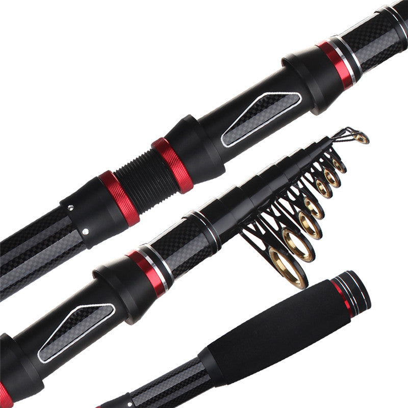 Telescopic Carbon Fiber Fishing Rod for Saltwater Freshwater Fishing