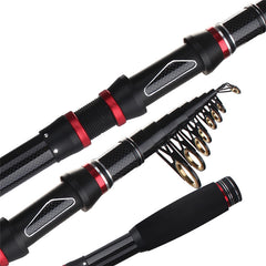 Telescopic Carbon Fiber Fishing Rod for Saltwater Freshwater Fishing