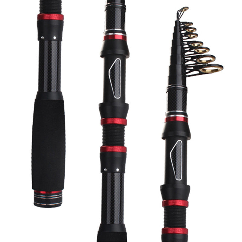 Telescopic Carbon Fiber Fishing Rod for Saltwater Freshwater Fishing