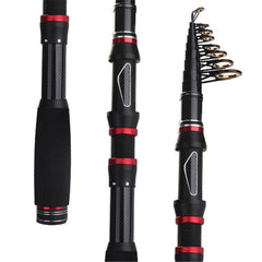 Telescopic Carbon Fiber Fishing Rod for Saltwater Freshwater Fishing
