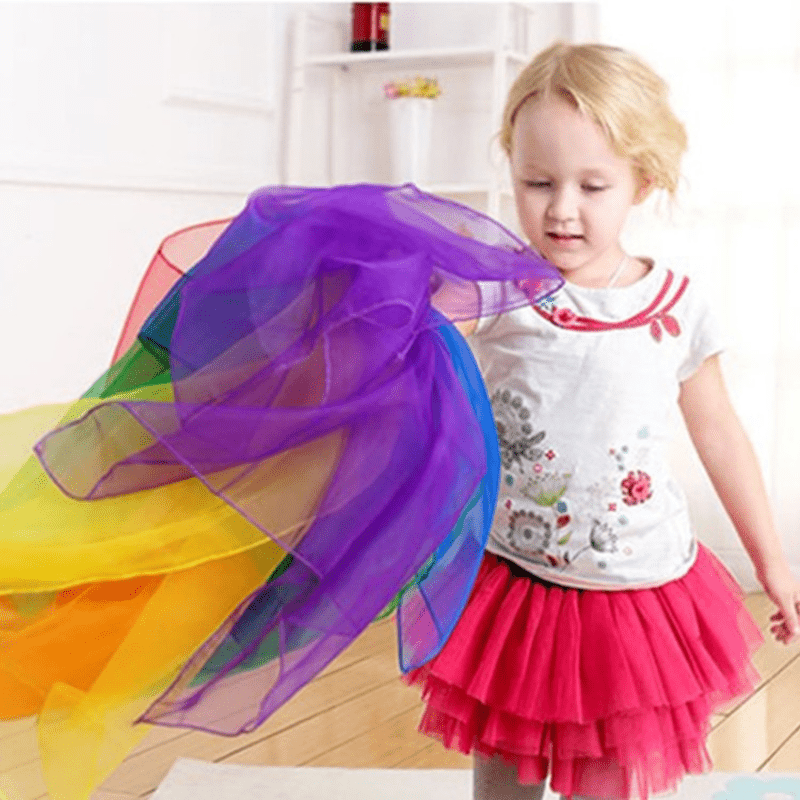 3pcs 6pcs Kids Dance Candy Scarf - Random Game Small Scarf