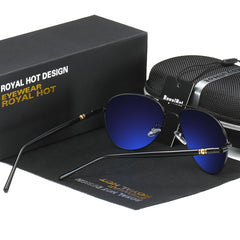 RoyalHot Men's Polarized Toad Mirror Sunglasses