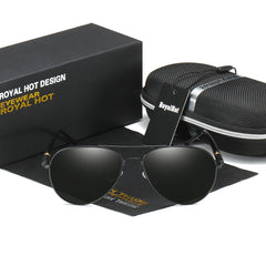 RoyalHot Men's Polarized Toad Mirror Sunglasses