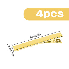 4pcs Men's Tie Bar Clips Wedding Business Necktie Accessories