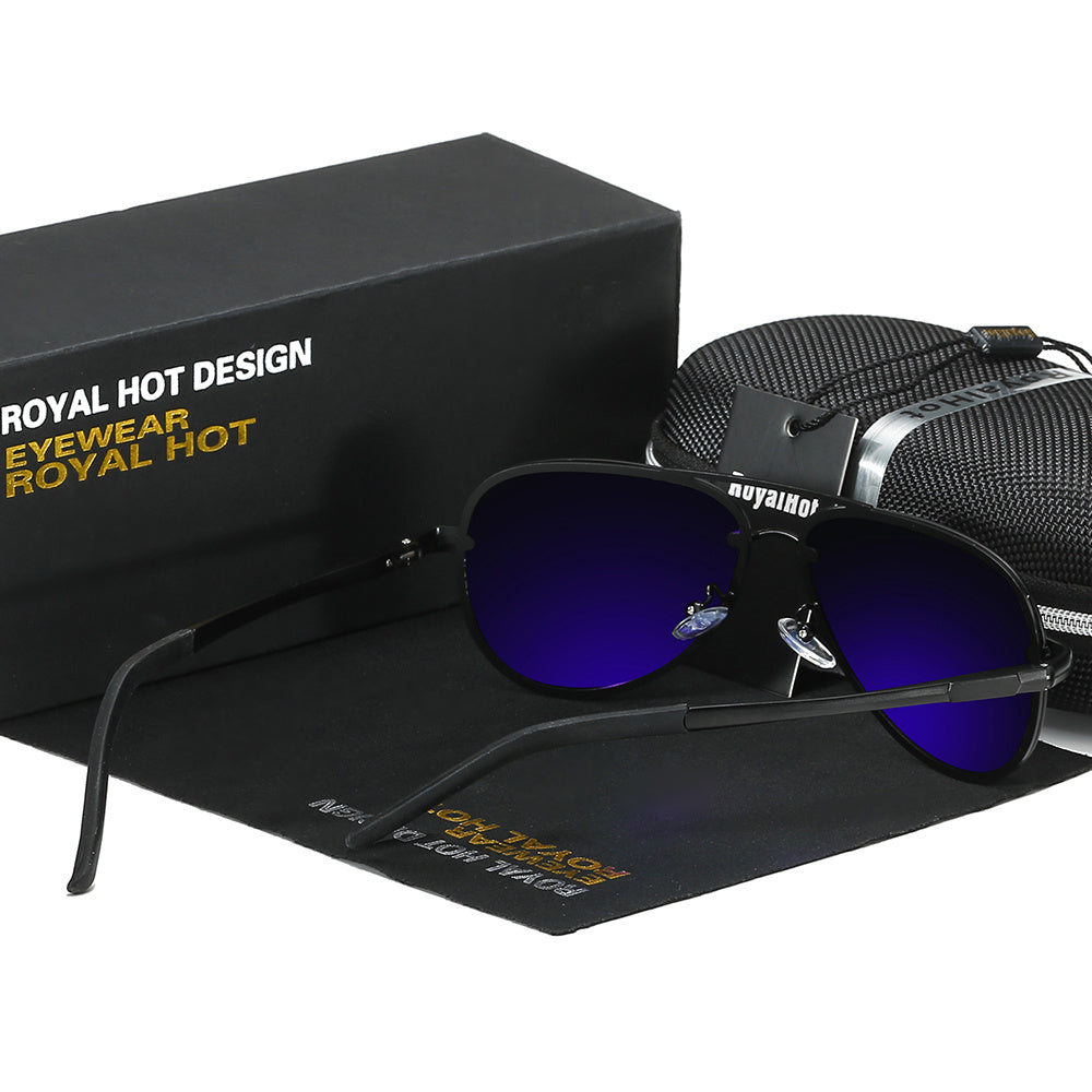 RoyalHot Polarized Metal Outdoor Driving Sunglasses
