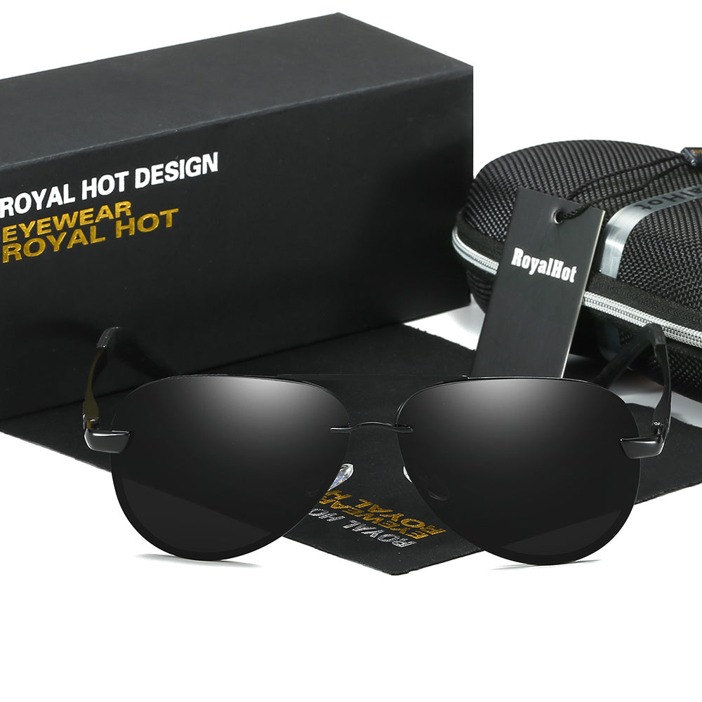 RoyalHot Polarized Metal Outdoor Driving Sunglasses