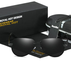 RoyalHot Polarized Metal Outdoor Driving Sunglasses