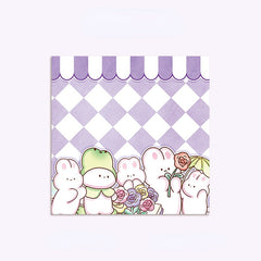 Cute Cartoon Message Board for Girls, Ins Wind Sticker, Reusable, 80 Pages