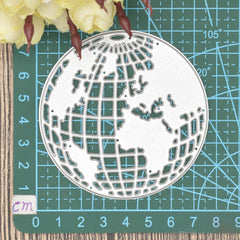 Earth Die Cuts Globe Shape Cutting Die For Card Making Scrapbooking DIY Crafts