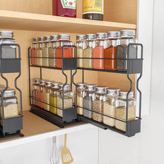 Seasoning Bottle Storage Rack Kitchen Organizer Pull Out Spice Rack Organizer