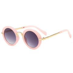 Men's Sunglasses with Cases Round Frame Glasses