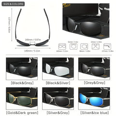RoyalHot Metal Polarized Sunglasses For Driving