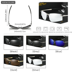 RoyalHot Metal Polarized Sunglasses for Outdoor Driving