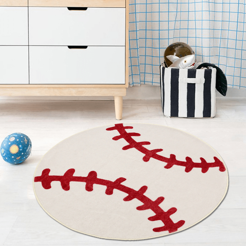 Thick Shaggy Round Carpet for Children's Bedroom