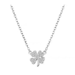 Classic Clover Silver Pendant Necklace for Men Women