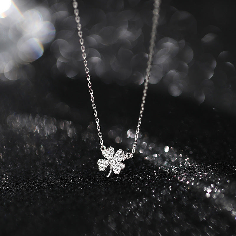 Classic Clover Silver Pendant Necklace for Men Women