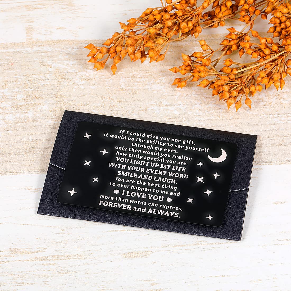 Husband Boyfriend Birthday Wallet Insert Card From Wife Girlfriend Valentin...