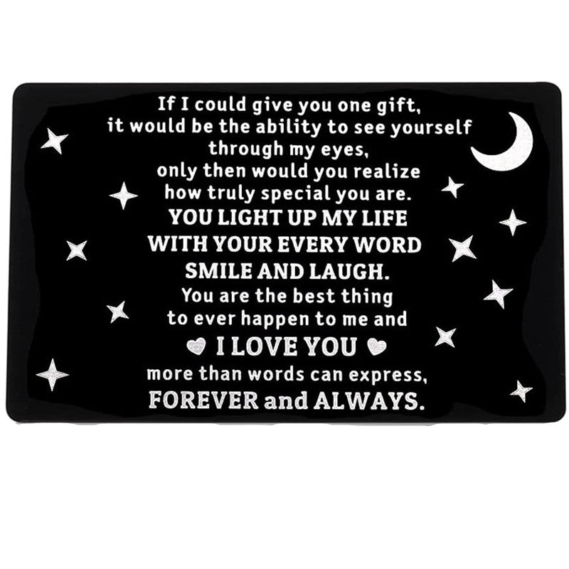 Husband Boyfriend Birthday Wallet Insert Card From Wife Girlfriend Valentin...