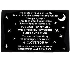 Husband Boyfriend Birthday Wallet Insert Card From Wife Girlfriend Valentin...