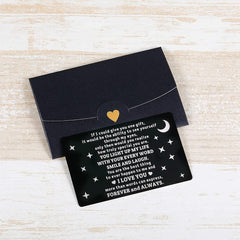 Husband Boyfriend Birthday Wallet Insert Card From Wife Girlfriend Valentin...