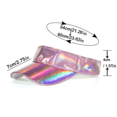 PU Laser Y2K Empty Top Hat Sun Hat